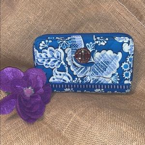 Vera Bradley Wallet Blue Lagoon print